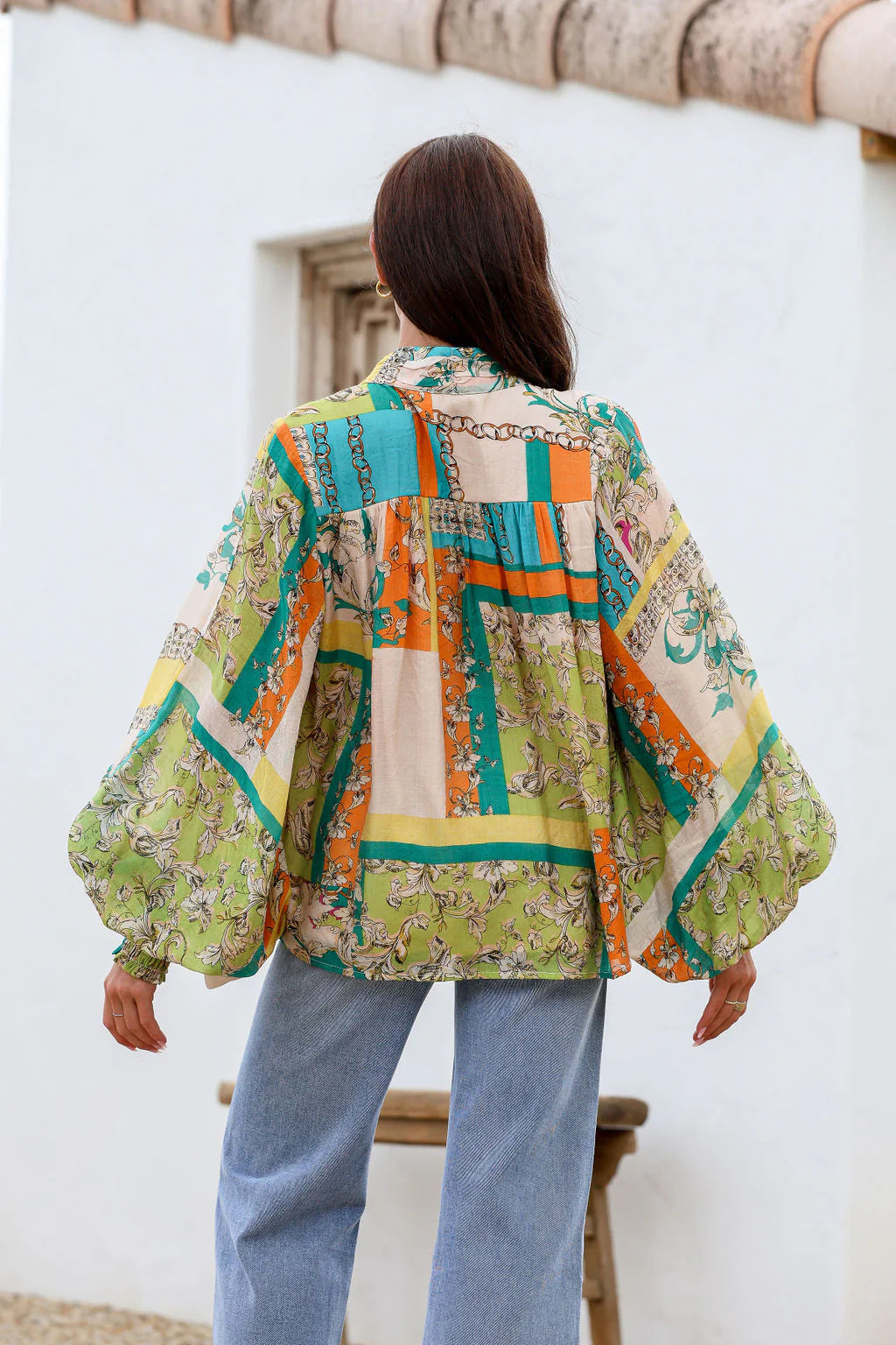 Sicily Green Dreams Blouse