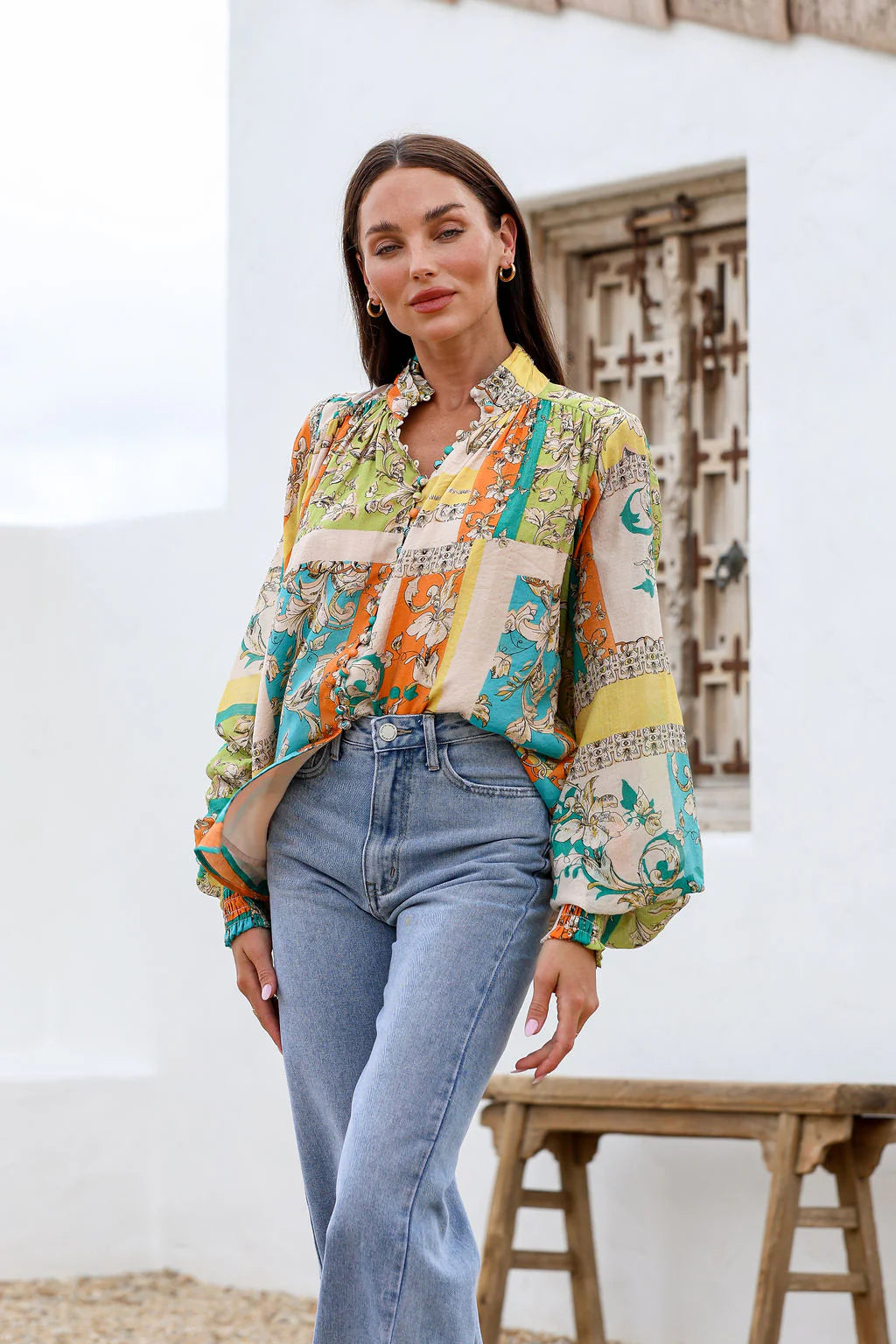 Sicily Green Dreams Blouse