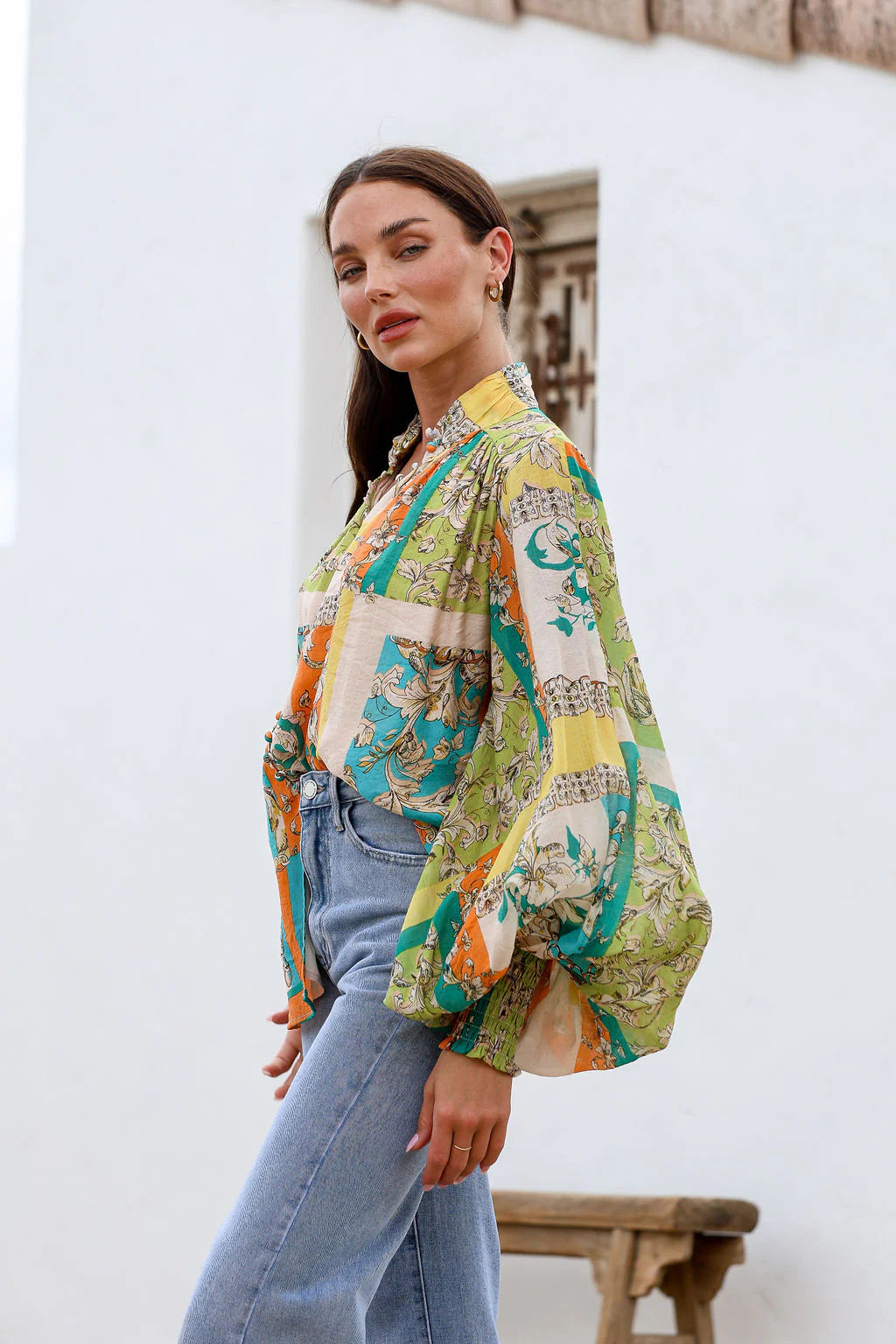 Sicily Green Dreams Blouse