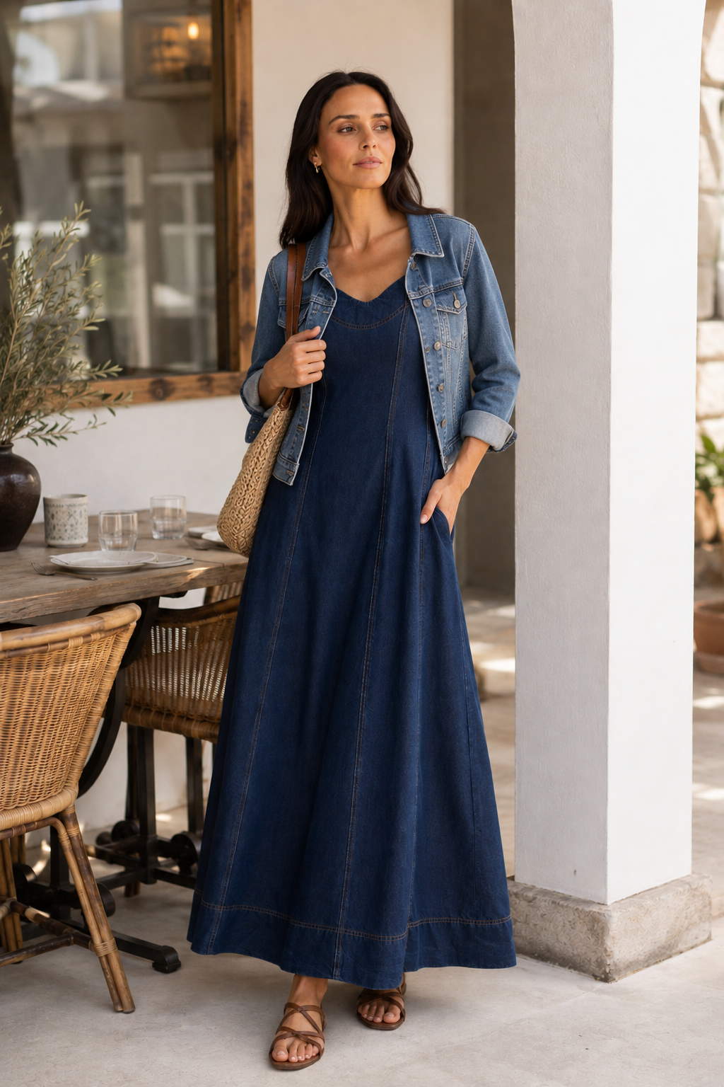 Heather Dress - Brave + True in Indigo