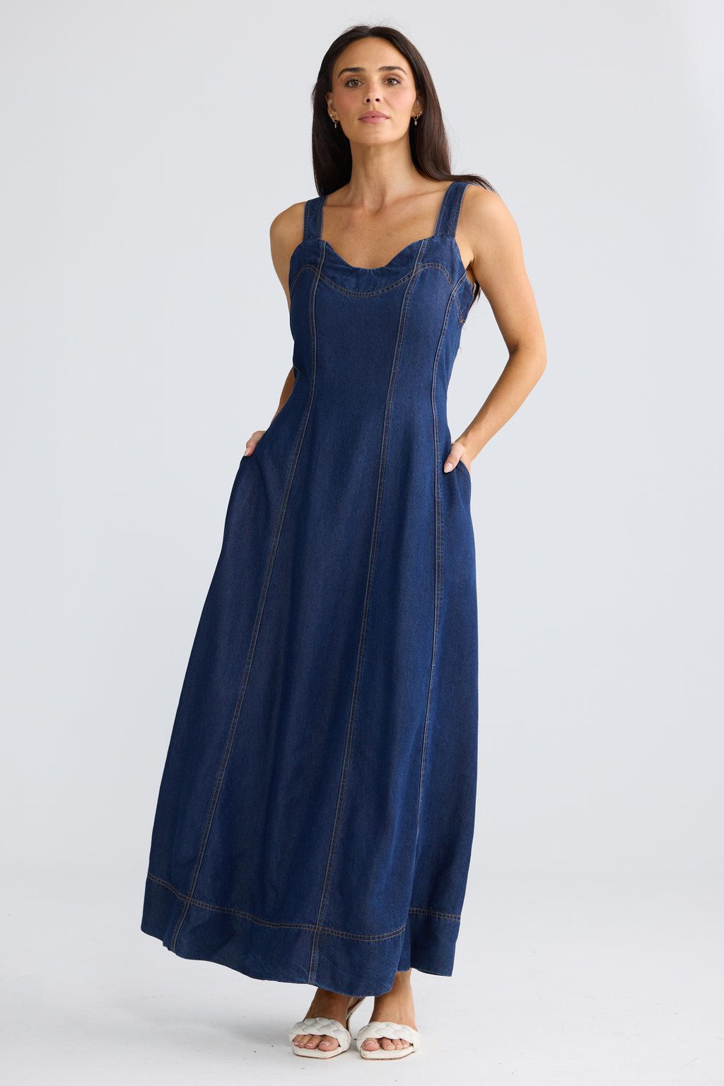 Heather Dress - Brave + True in Indigo