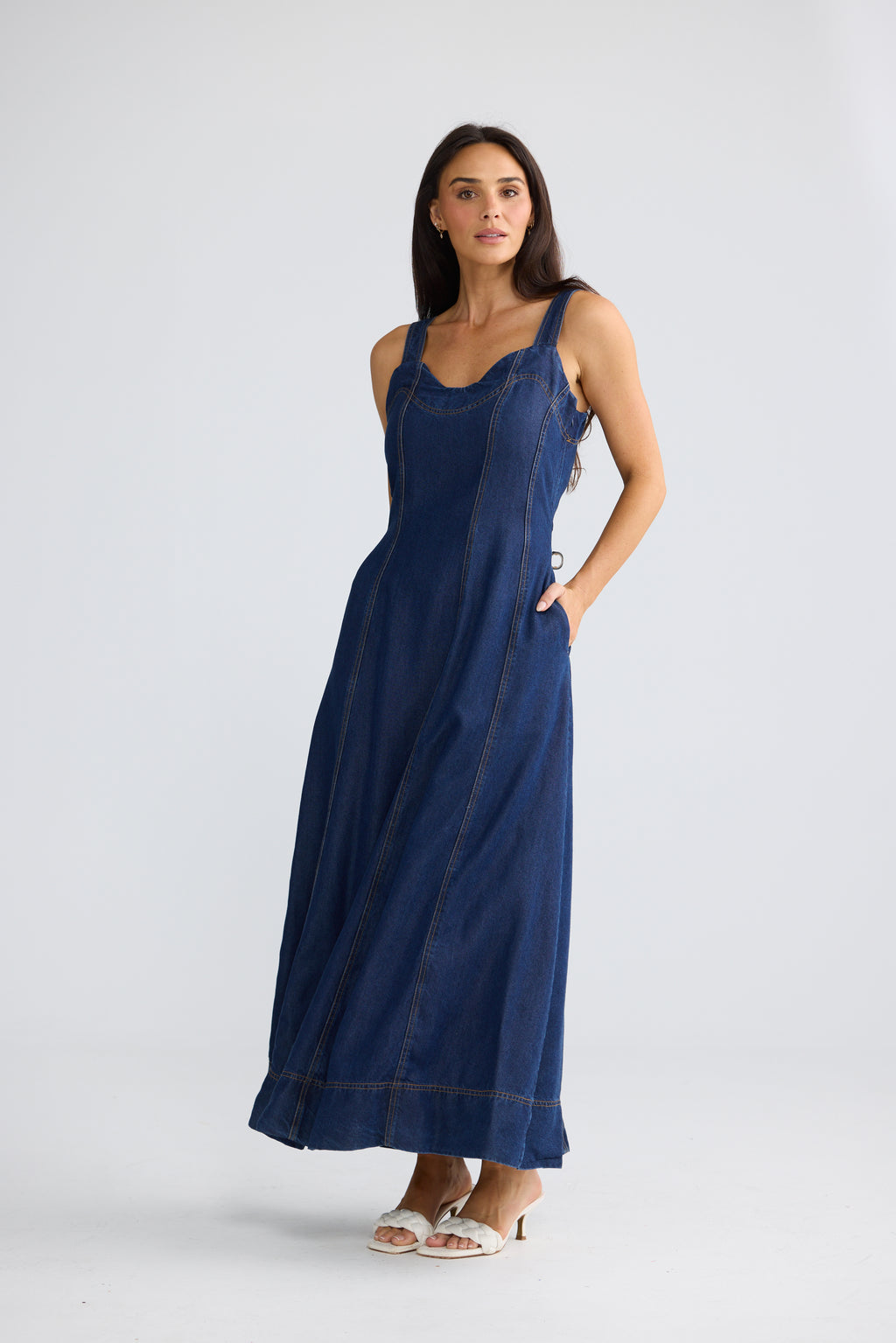 Heather Dress - Brave + True in Indigo