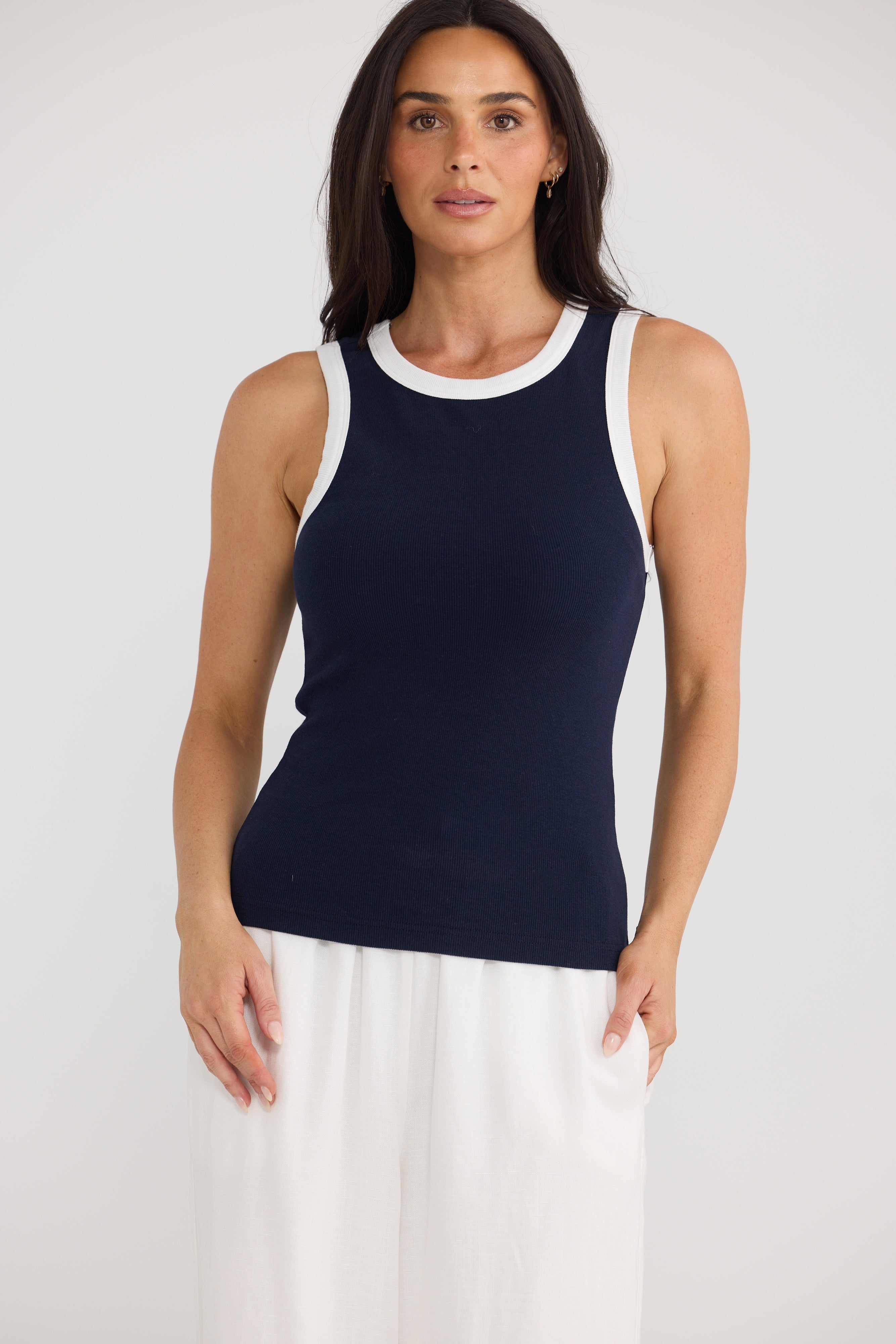 Courtney Tank - Brave + True Navy
