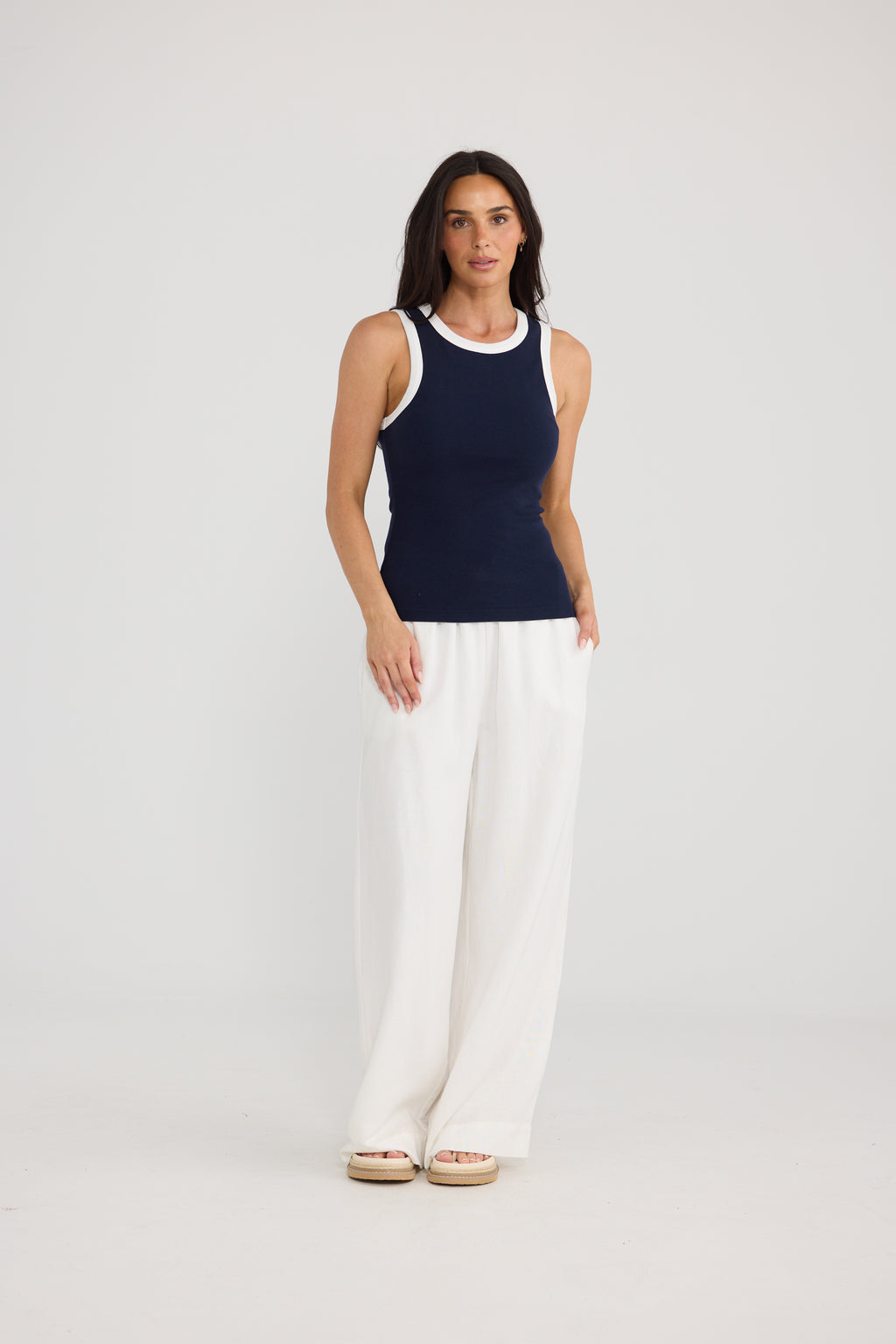 Courtney Tank - Brave + True Navy