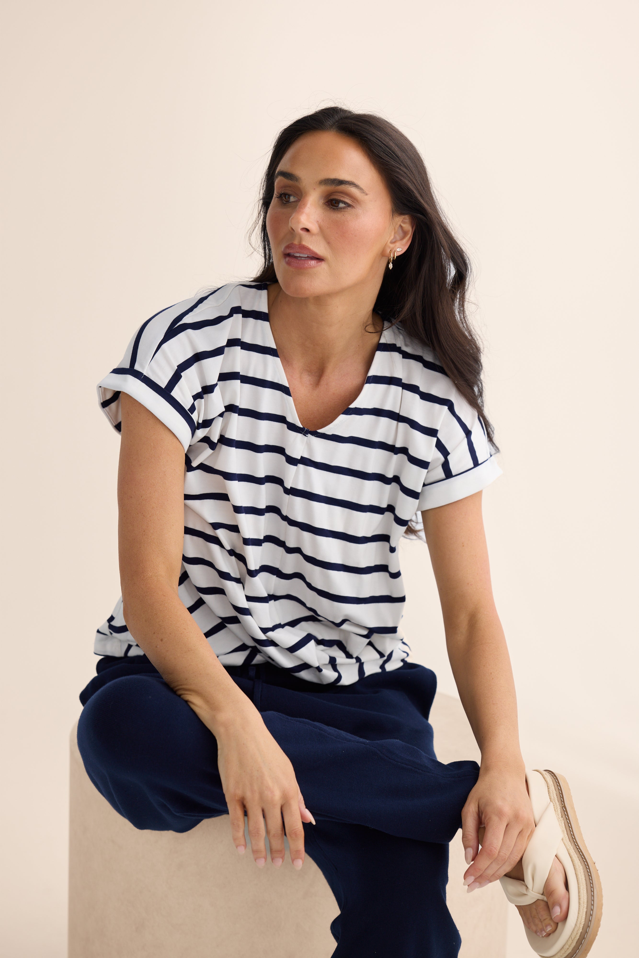 Rapture Tee - Brave + True in Stripe
