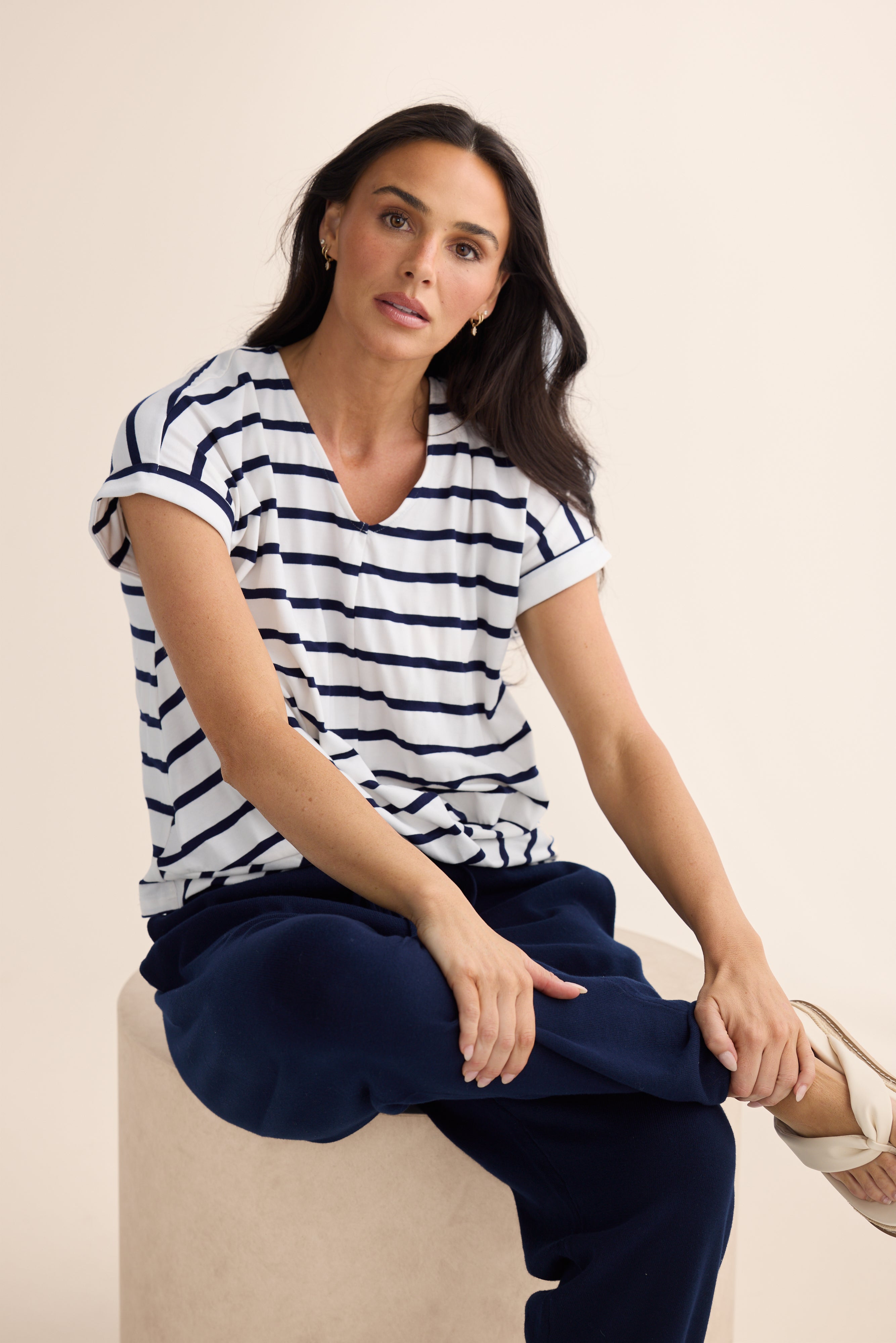 Rapture Tee - Brave + True in Stripe