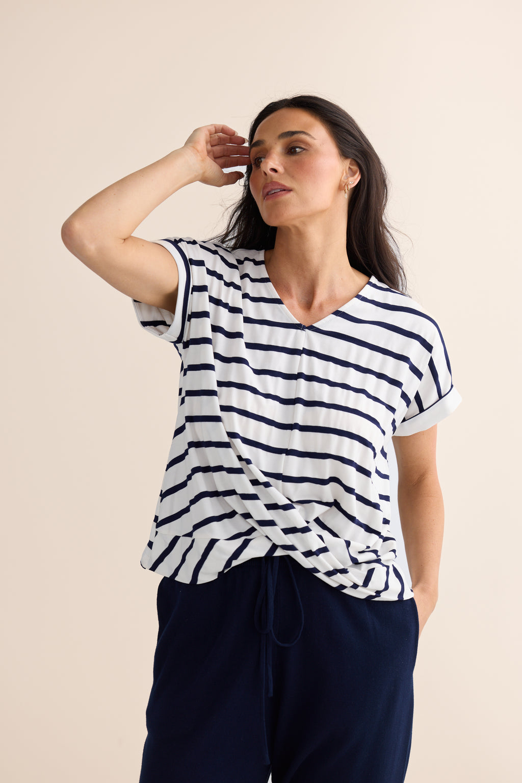 Rapture Tee - Brave + True in Stripe