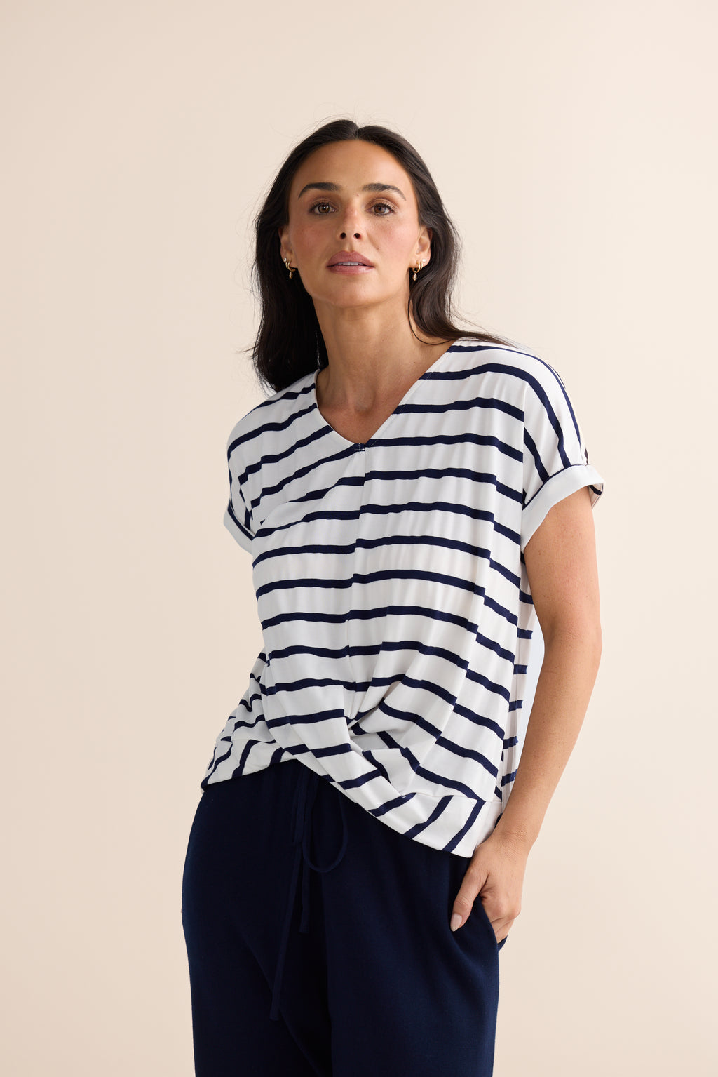 Rapture Tee - Brave + True in Stripe
