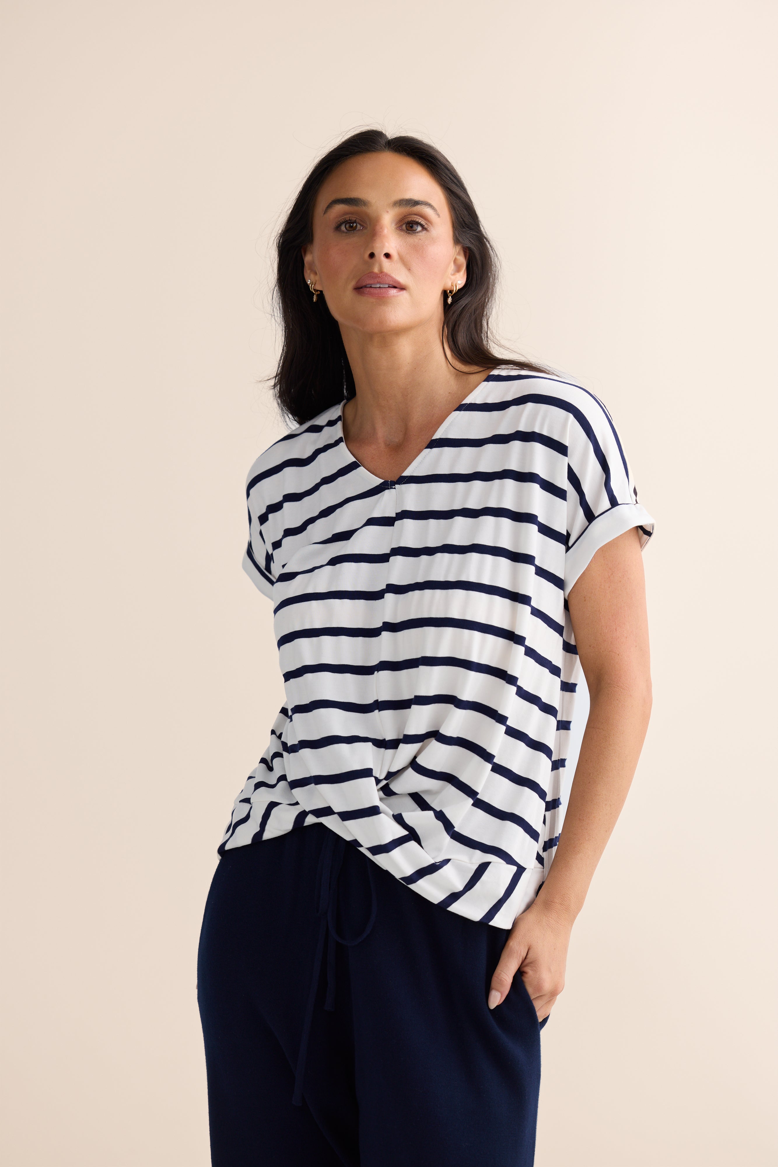 Rapture Tee - Brave + True in Stripe