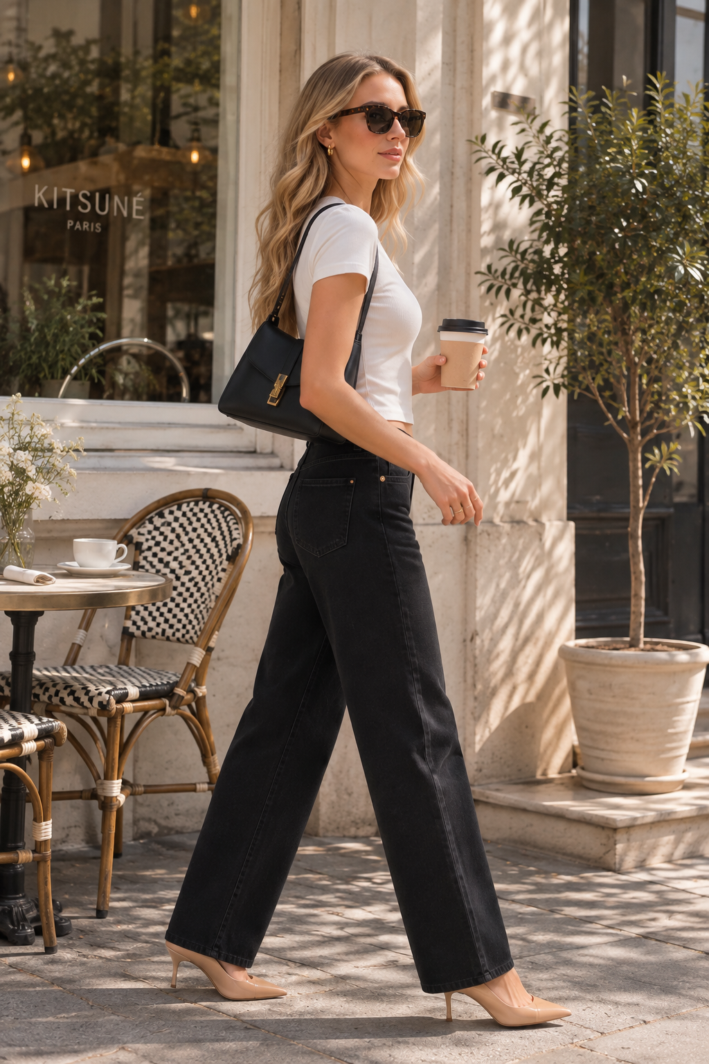 Jet Set Barrel Jeans Black