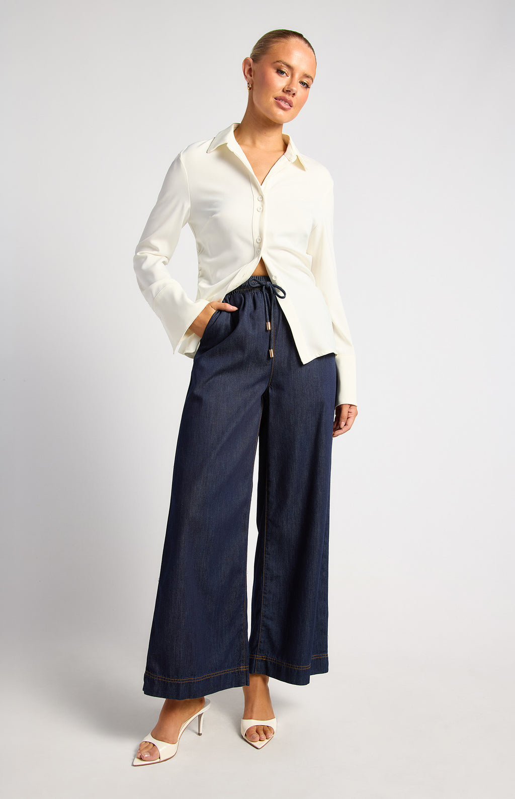 Harper Wide Leg Denim Pant