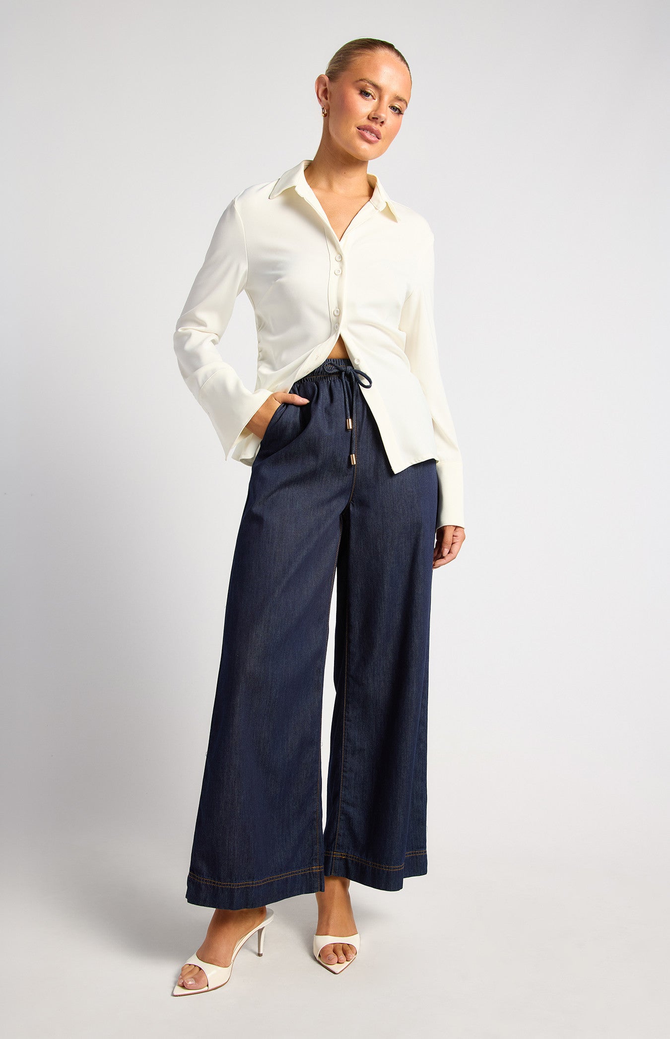 Harper Wide Leg Denim Pant