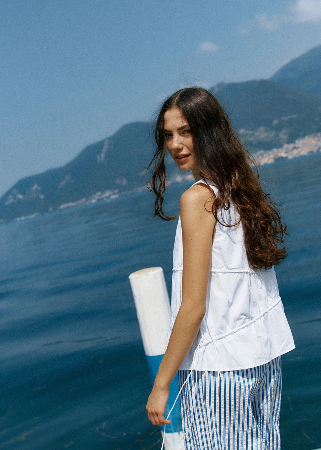 Elin Gathered Tie Top