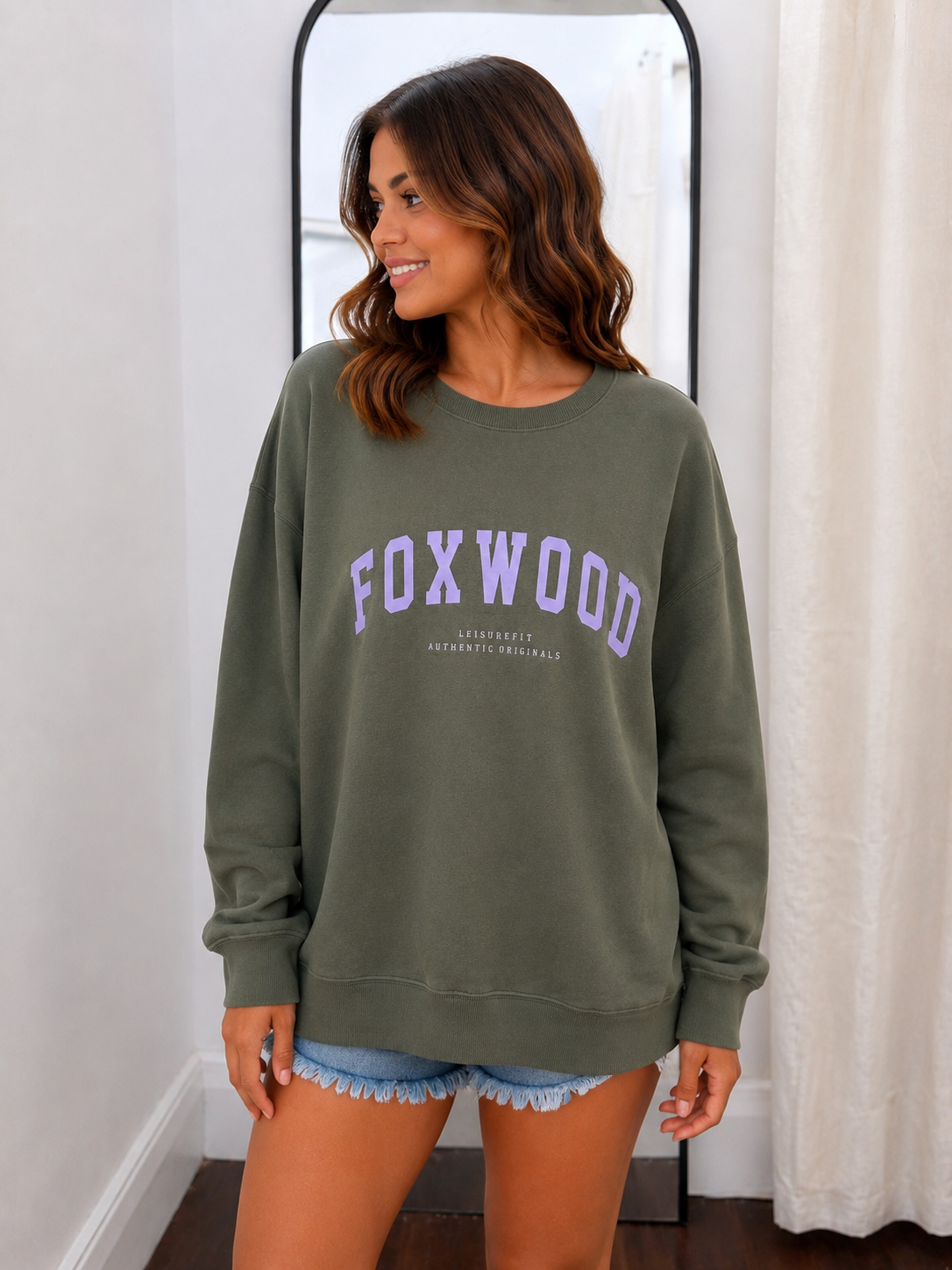 Foxwood Interval Crew - Khaki/Lilac