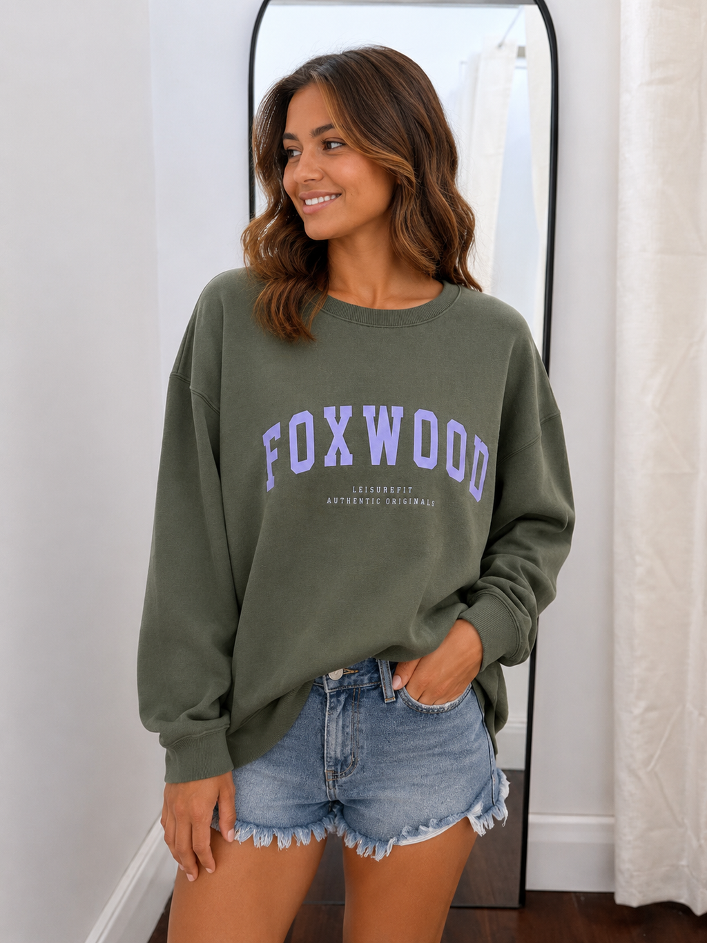 Foxwood Interval Crew - Khaki/Lilac