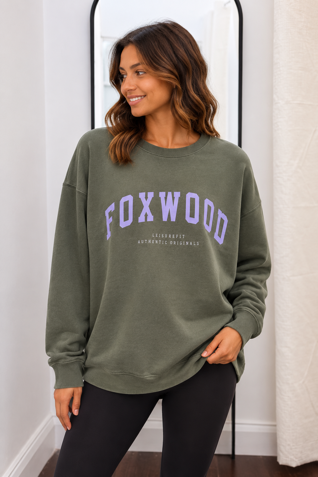 Foxwood Interval Crew - Khaki/Lilac