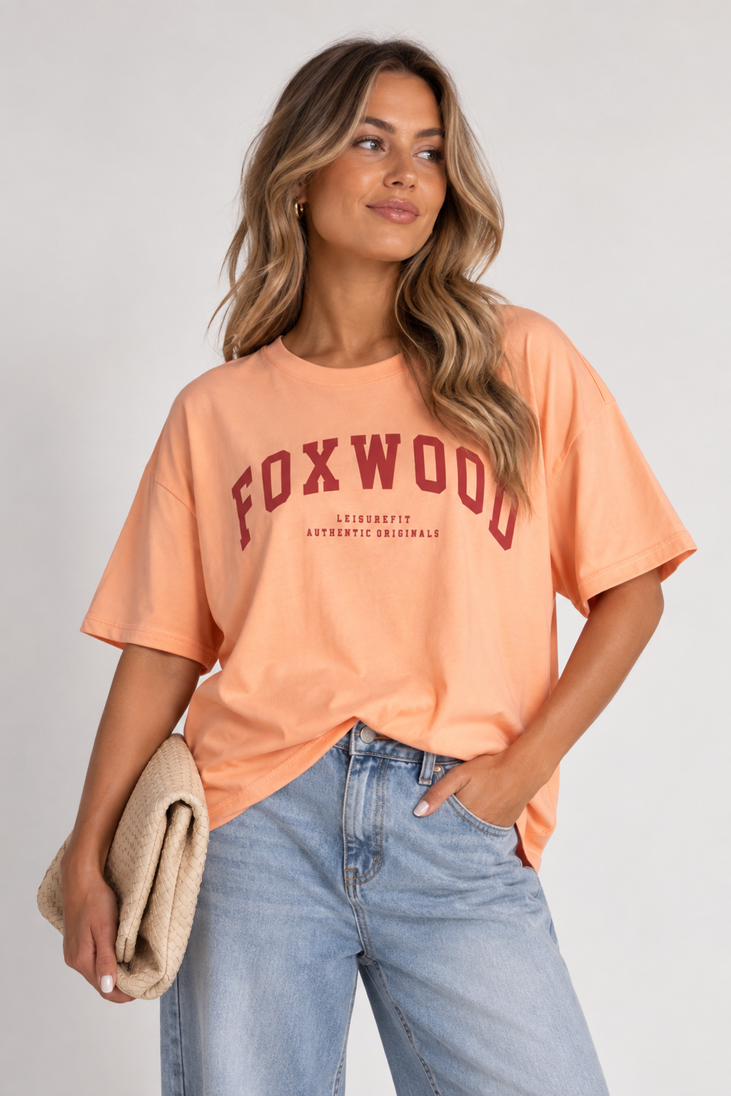 Interval Tee - Peach / Rust