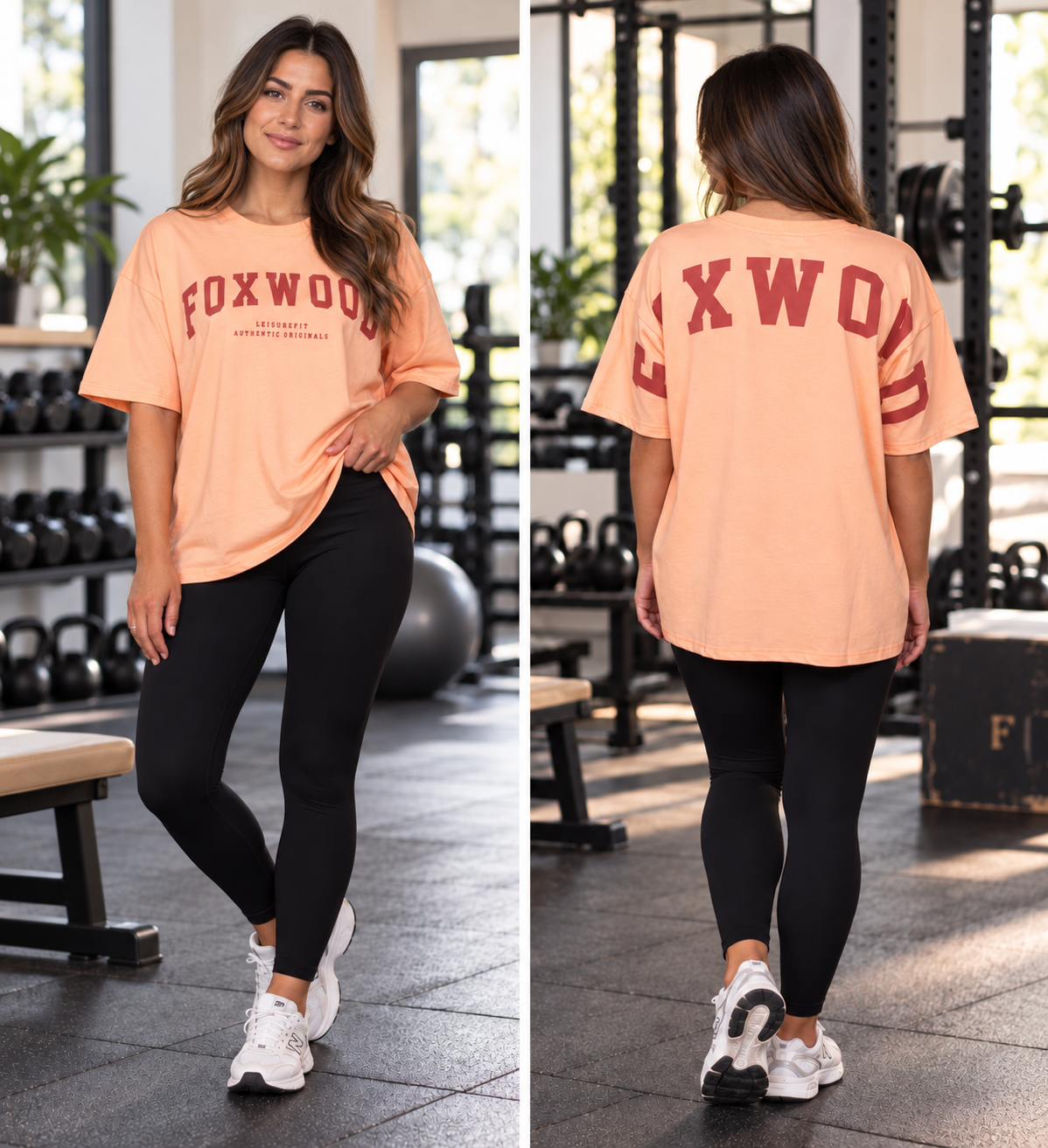 Interval Tee - Peach / Rust