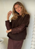 Indie Chocolate Lace Knit