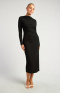 Sculpted Muse Midi Dress