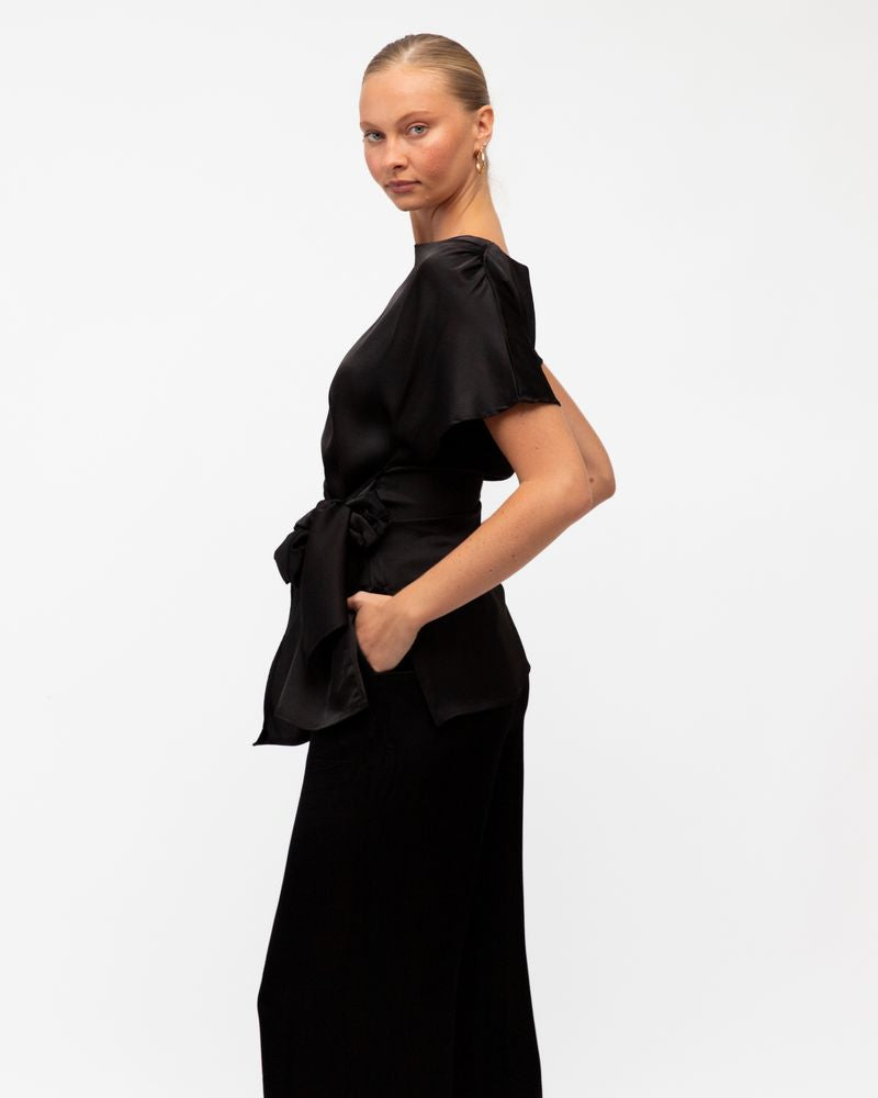 Luxe Tie Blouse