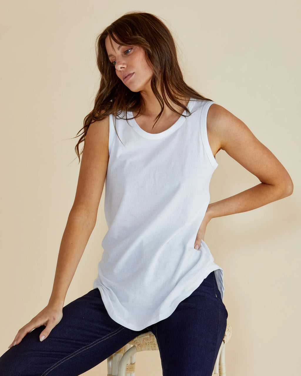 Keira Tank White