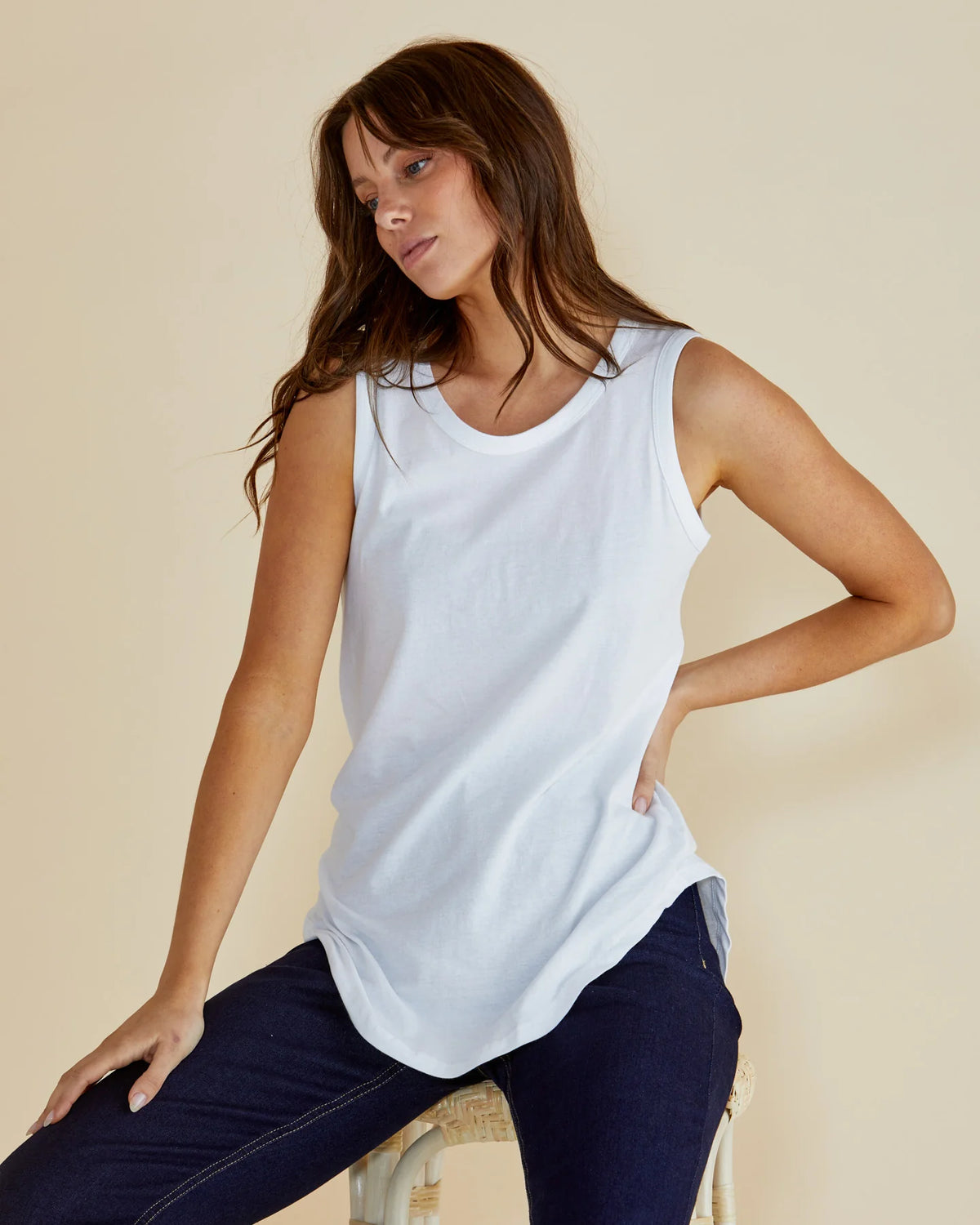 Keira Tank White