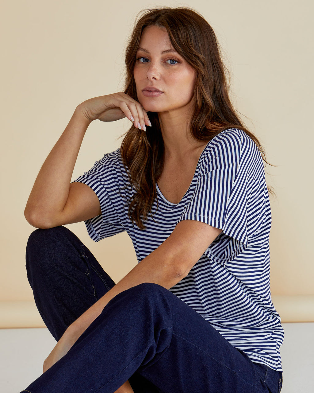 Maui Striped Tee Betty Basics