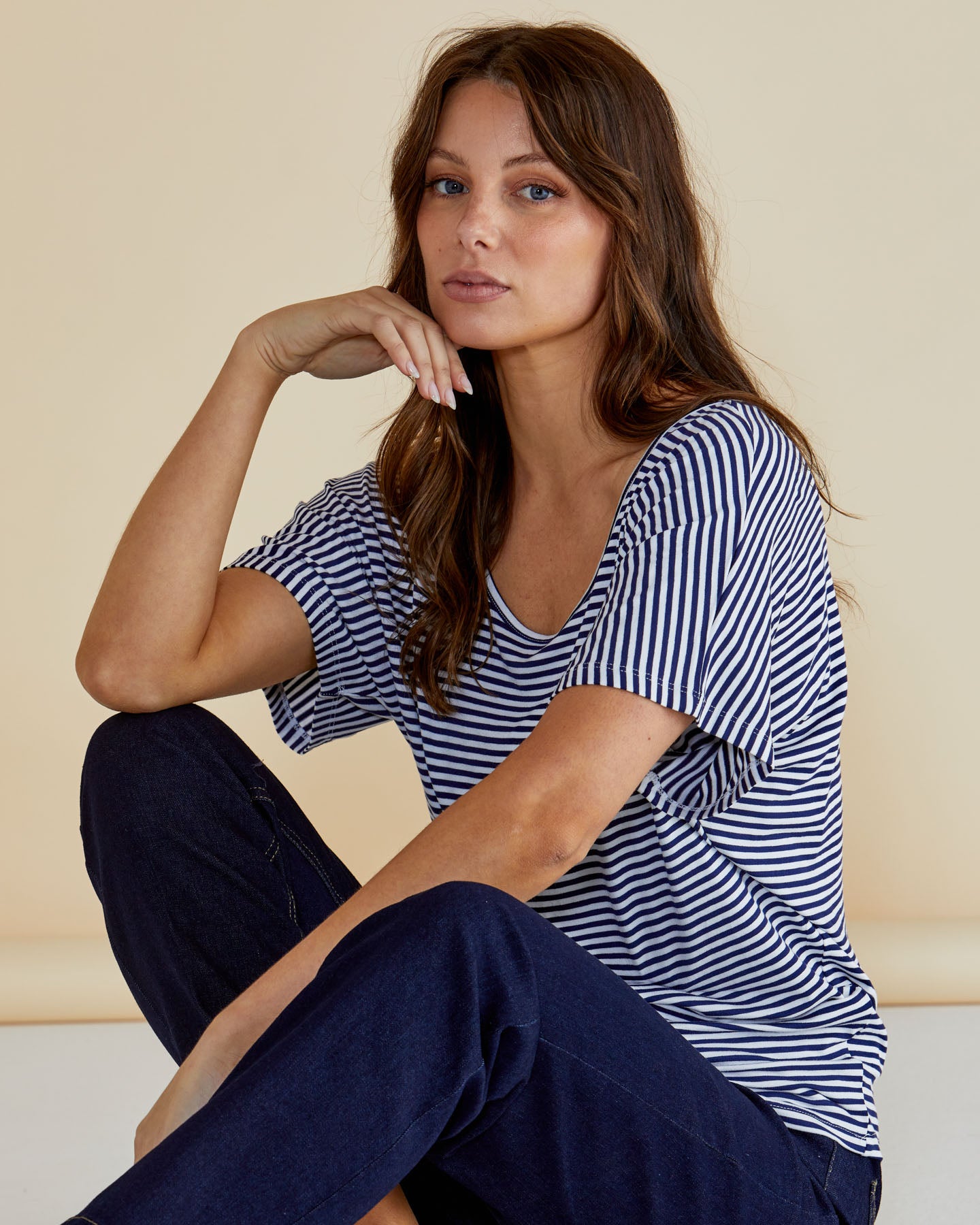 Maui Striped Tee Betty Basics