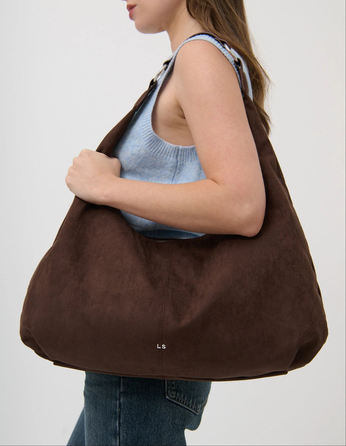 Calista Slouch Bag in Chocolate