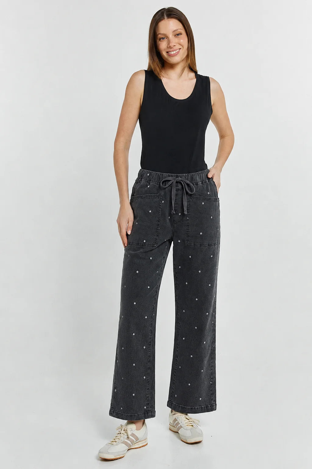 Quinn Stretch Jogger  Star Print