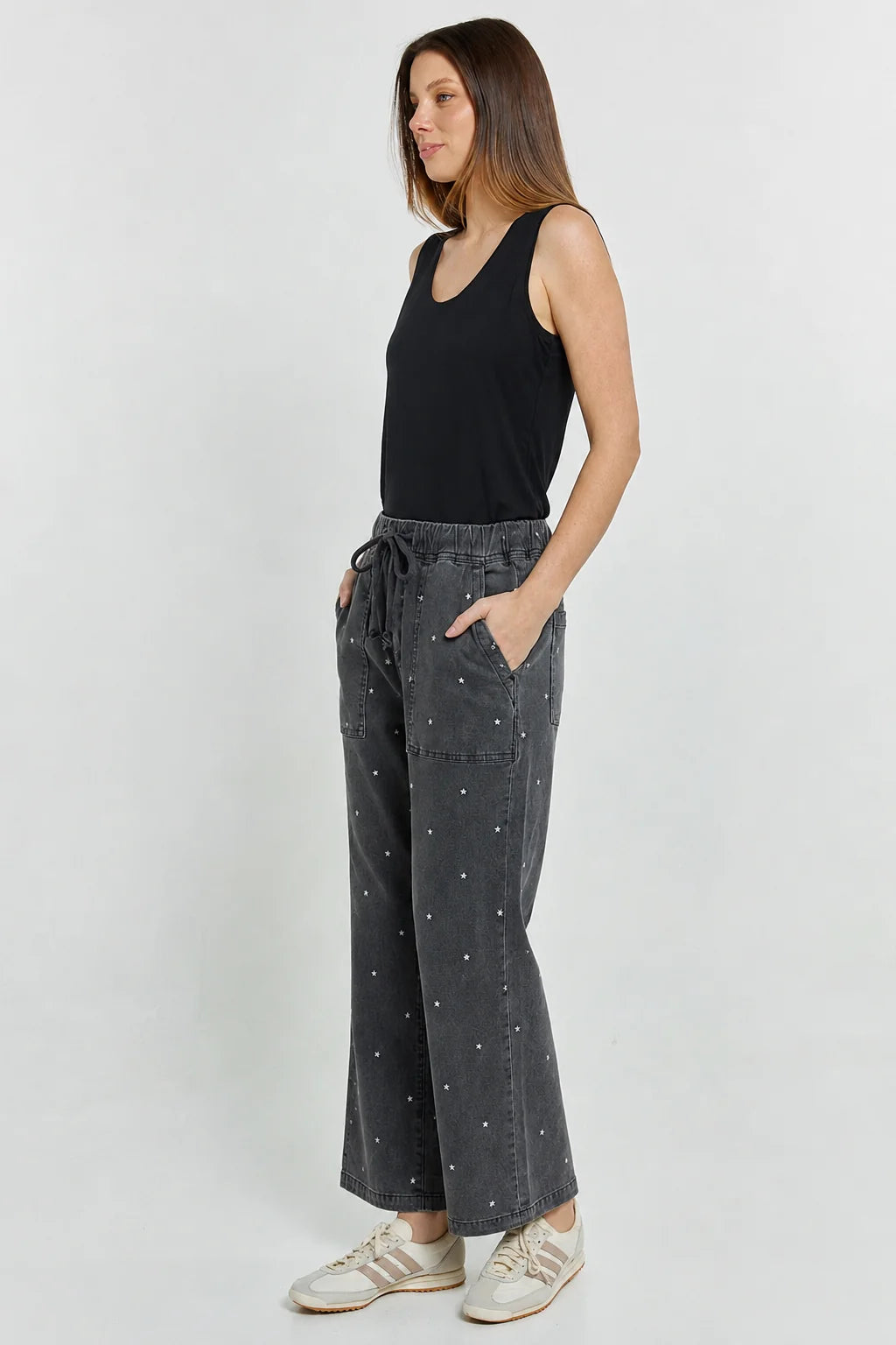 Quinn Stretch Jogger  Star Print