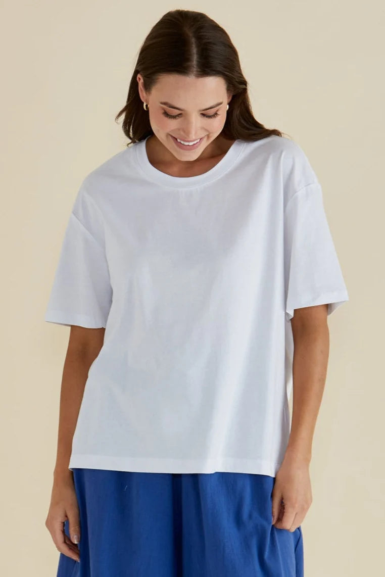 Relax Boxy Tee White