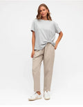 Grey Side Tuck Tee