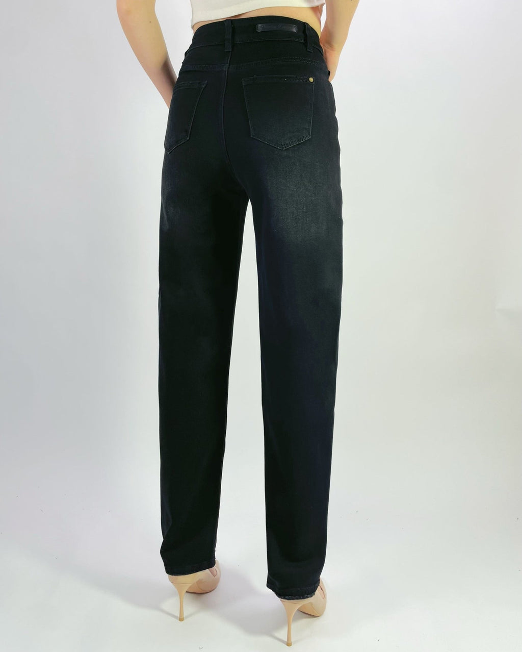 Jet Set Barrel Jeans Black