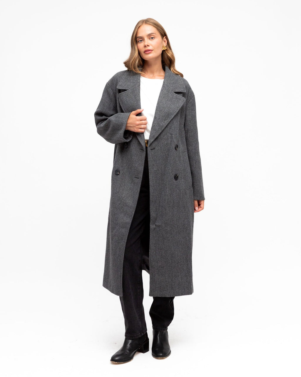 Paper Heart City Grey Coat
