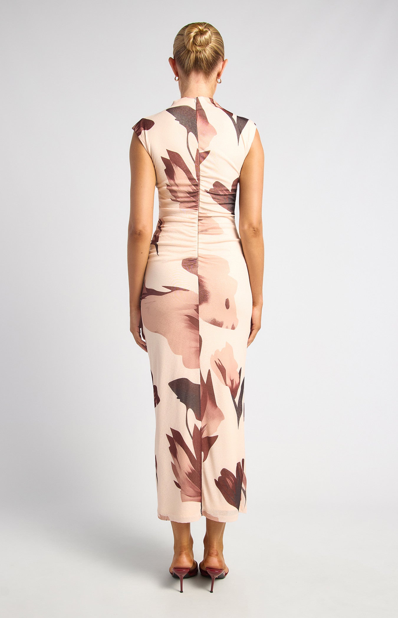 Rosette Sculpt Midi Dress